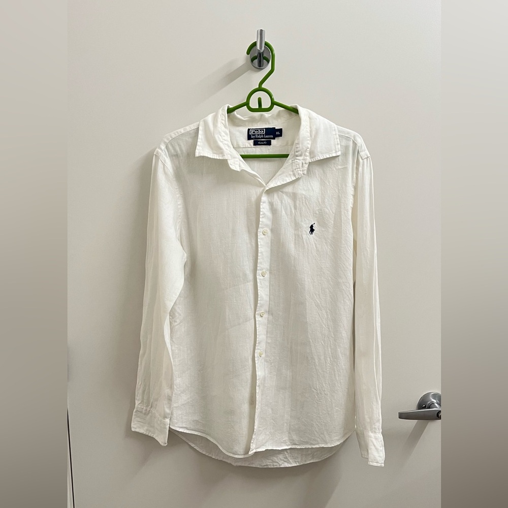 Polo Linen button down shirt